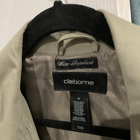 vintage clairborne men's water repellent jacket size L - Picture 3 of 8